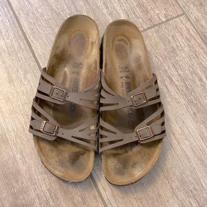 Birkenstock Granada, Women’s Sandals, brown, regular footbed. Size 10. Used.